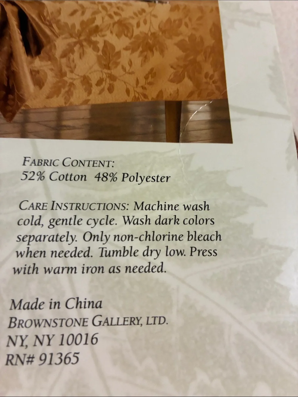Damask Tablecloth - Copper Brown